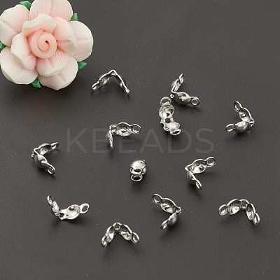 Tarnish Resistant 304 Stainless Steel Bead Tips STAS-G127-06P-1