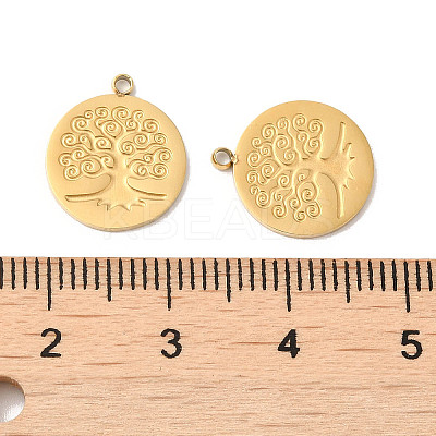 Manual Polishing 304 Stainless Steel Charms STAS-P335-02G-1