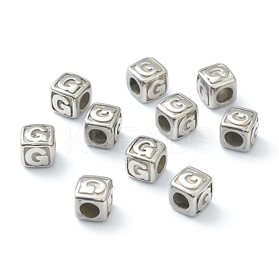 Tarnish Resistant 304 Stainless Steel European Beads STAS-H145-01G-P-1