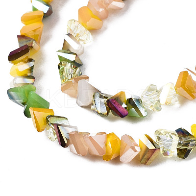 Electroplate Glass Beads Strands EGLA-N002-06D-1