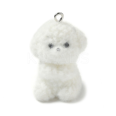 Flocking Resin Pendants LS-RESI-K203-14A-1