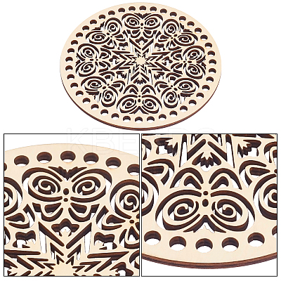 Wooden Basket Bottoms AJEW-WH0129-07B-1