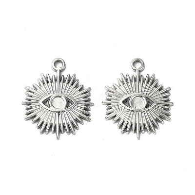 Non-Tarnish 304 Stainless Steel Pendant Cabochon Settings STAS-L268-012P-1
