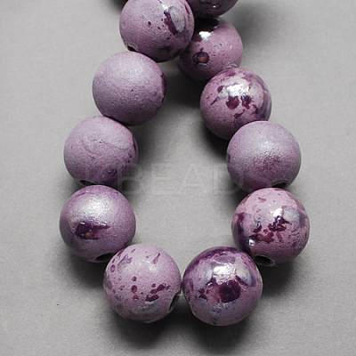 Glazed Porcelain Beads PORC-Q167-12mm-10-1