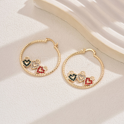 201 Stainless Steel Geometric Retro Casual Hoop Earrings ER1344-3-1