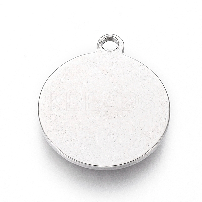 Non-Tarnish 304 Stainless Steel Pendant Cabochon Settings X-STAS-G214-07P-1