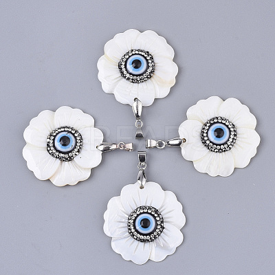 Freshwater Shell Pendants SHEL-T015-03-1