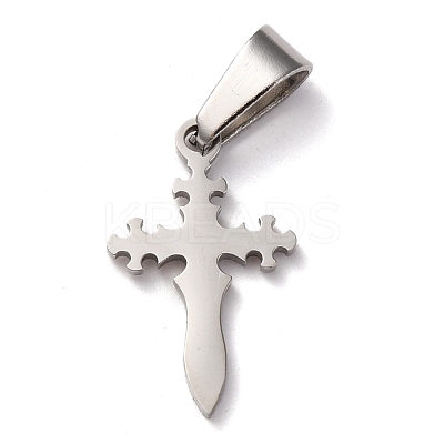 Tarnish Resistant 304 Stainless Steel Pendants STAS-P253-15P-1