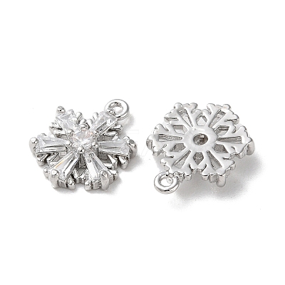 Brass Micro Pave Cubic Zirconia Charms KK-F872-17P-1