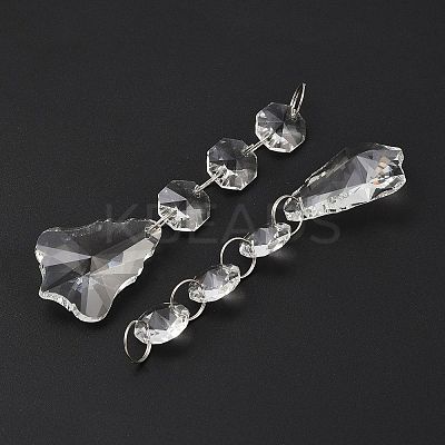 Transparent Glass Pendants for Curtains X-GLAA-WH0002-02-1