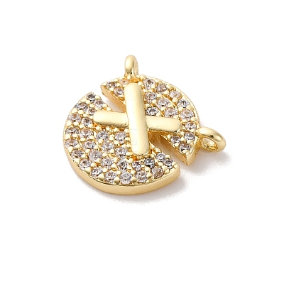 Brass Micro Pave Cubic Zirconia Pendants LS-KK-K406-02G-1