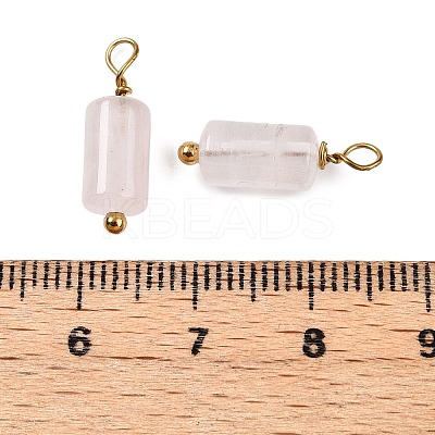 Natural White Jade Cloumn Pendants LS-STAS-H221-04G-05-1