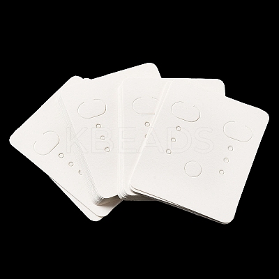 50Pcs Rectangle Paper Earring Display Cards CDIS-M008-01A-1