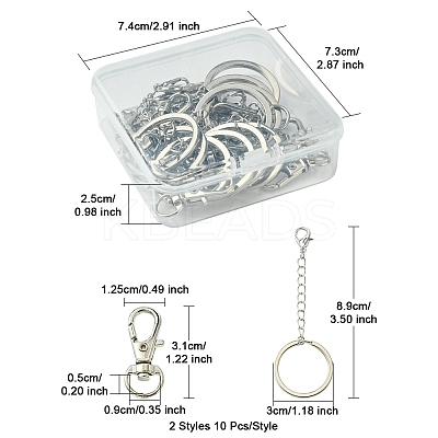 304 Stainless Steel Keychain KEYC-FS0001-02-1