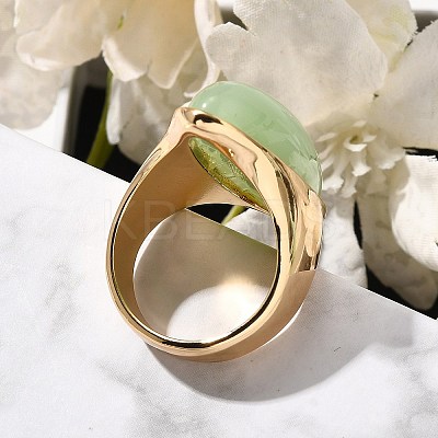 Resin Horse Eye Finger Rings LS-RJEW-R006-01G-04-1