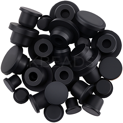 30Pcs 5 Styles Silicone Hole Plugs AJEW-GF0011-63F-1