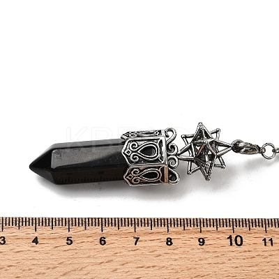 Natural Mixed Stone Faceted Bullet Pointed Dowsing Pendulums G-B149-14AS-1