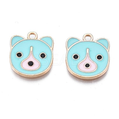 Alloy Enamel Pendants ENAM-N054-75B-1