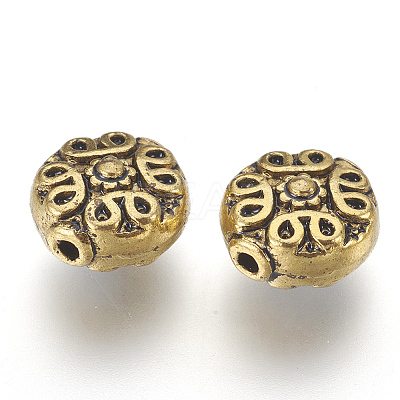 Tibetan Antique Golden Metal Beads X-GLF0737Y-NF-1