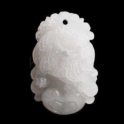 Natural White Jade Carved Pendants LS-G-S384-01C-1