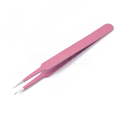 Spray Painted 201 Stainless Steel Beading Tweezers TOOL-S012-01-1