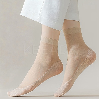 Nylon Silk Socks for Women AJEW-WH20018-85A-1