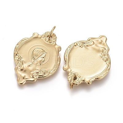 Ion Plating(IP) 304 Stainless Steel Pendants STAS-F256-010G-1