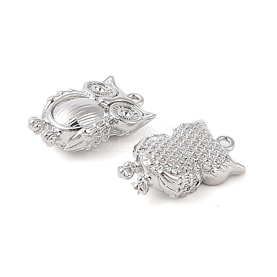 Brass Pendants Rhinestone Settings KK-Q816-40P-1