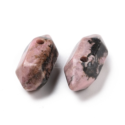 Natural Rhodonite Double Terminal Pointed Pendants G-C007-02A-24-1