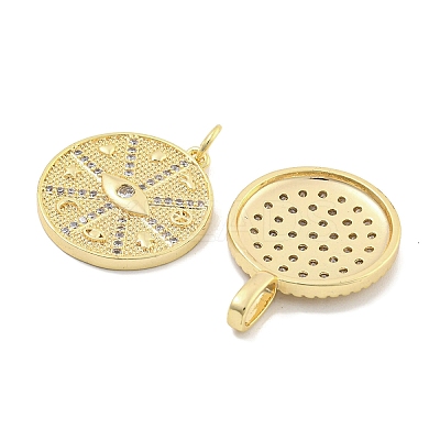 DIY Brass Micro Pave Clear Cubic Zirconia Pendant Necklaces Making Kits KK-S386-40G-1