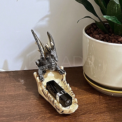 Resin Dragon Boat Trays Figurines Statue for Home Office Desktop Decoration PW-WG88418-01-1