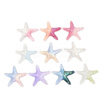 Luminous Ocean Transparent Resin Cabochons CRES-L045-02A-1