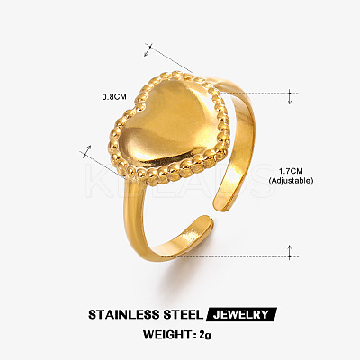 201 Stainless Steel Cuff Open Rings FS-WG76F01-07-1