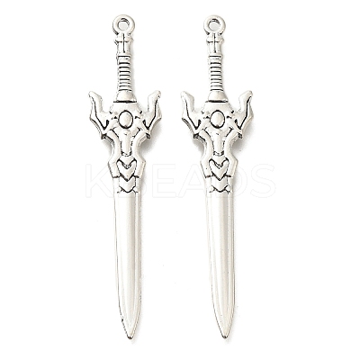 Tibetan Style Alloy Big Pendants FIND-G078-32A-AS-1