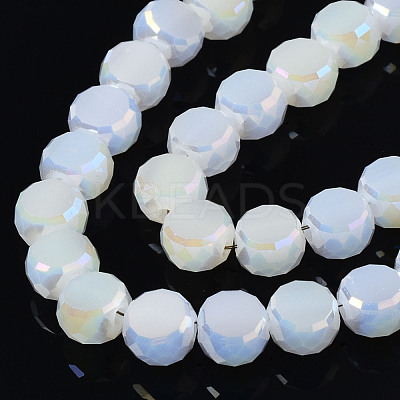 Electroplate Glass Beads Strands EGLA-Q125-002-A07-1