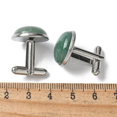 304 Stainless Steel Cuff Buttons G-C185-02P-37-1