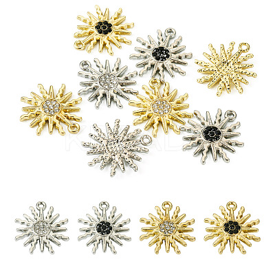 8Pcs 4 Color Alloy Pendant FIND-TA0003-31-1