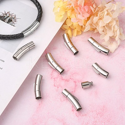 Tarnish Resistant 304 Stainless Steel Bayonet Clasps STAS-I013-6mm-1