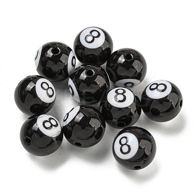 Opaque Acrylic Beads SACR-G039-01A-1