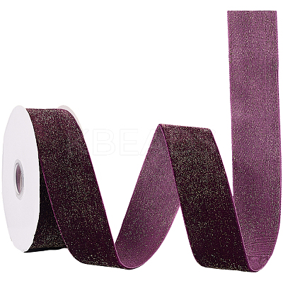 1 Roll Sparkle Single Face Velvet Ribbon OCOR-CY0002-21E-1