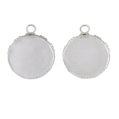 Non-Tarnish 304 Stainless Steel Pendant Cabochon Settings STAS-Z070-01P-03-1