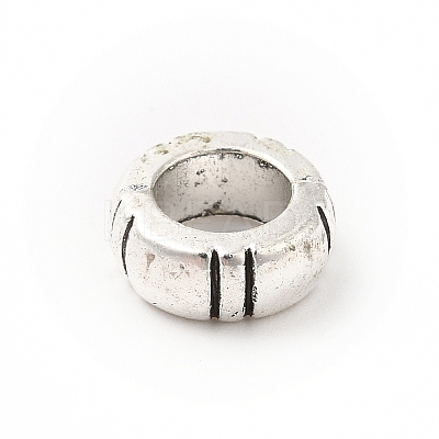 Tibetan Style Alloy European Beads PALLOY-P293-098AS-1