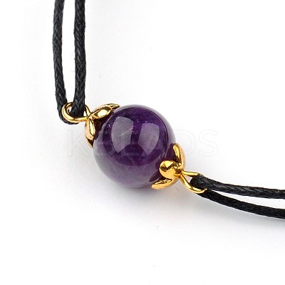 Gemstone Adjustable Link Bracelets X-BJEW-JB01554-05-1
