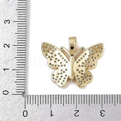 Brass Micro Pave Cubic Zirconia Pendants KK-R230-09G-1