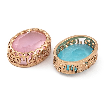 Oval Shaped Sew on Rhinestone GLAA-K069-04A-KCG-1