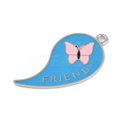 Alloy Enamel Pendants ENAM-D064-01B-1