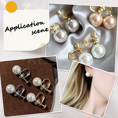 18Pcs 3 Colors Brass Clip-on Earring Findings KK-SC0006-61B-1