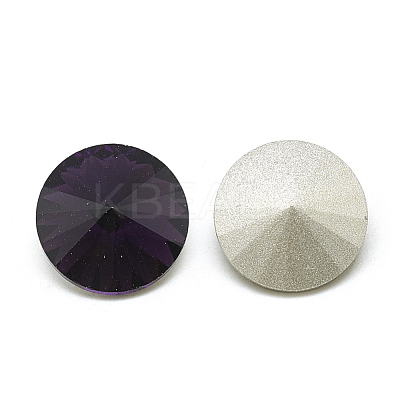 Pointed Back Glass Rhinestone Cabochons RGLA-T086-14mm-16-1