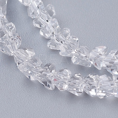 Transparent Glass Beads Strands X-EGLA-J146-4mm-NB01-1