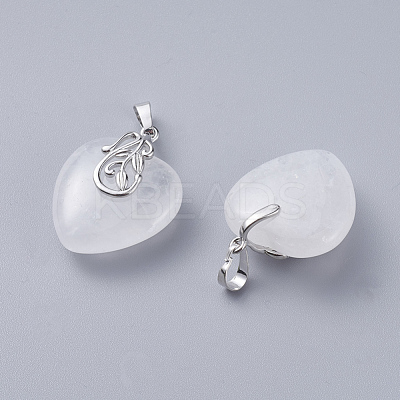 Natural Quartz Crystal Pendants G-G807-C05-1